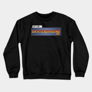 Back to the Future - Skateboard Sticker Spoof Crewneck Sweatshirt